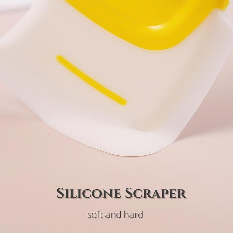 3 Counts Heat Resistant Silicone Scraper,3D Printer Silicone Scraper,Remove Food Rubber Spatula Tools for Cleaning/Mixing/Baking/Cooking,Non Stick Kitchen Scraper for Removing Oil